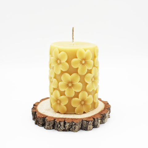 Local Beeswax Candle - In Bloom