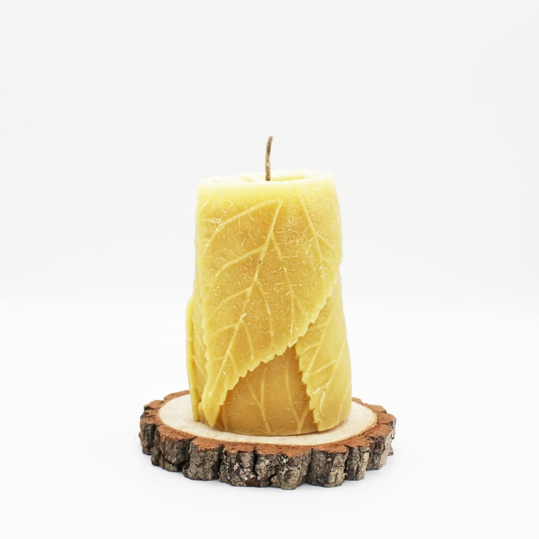 Local Beeswax Candle - Forest Floor